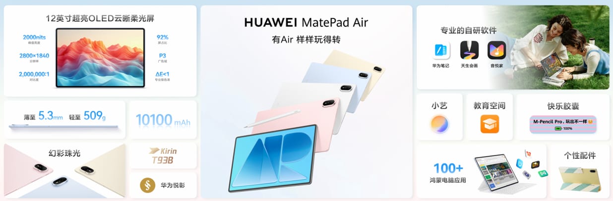 多项重磅新品亮相9月7日华为全场景新品发布会